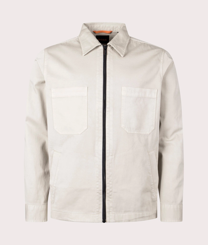 Hugo Boss Mens Luddy Zip Through Overshirt